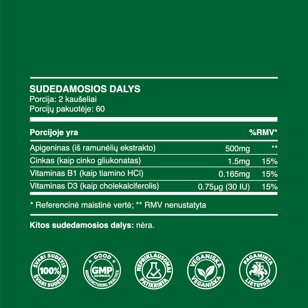 Apigeninas (milteliai, 30g)