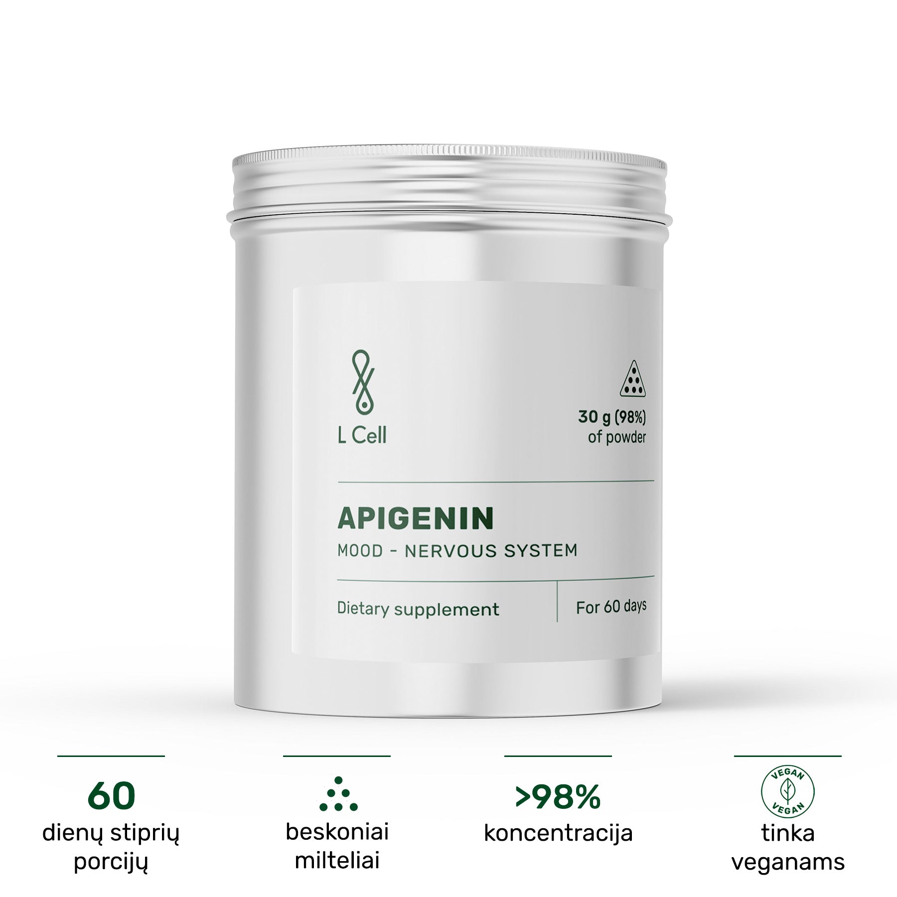 Apigeninas (milteliai, 30g)