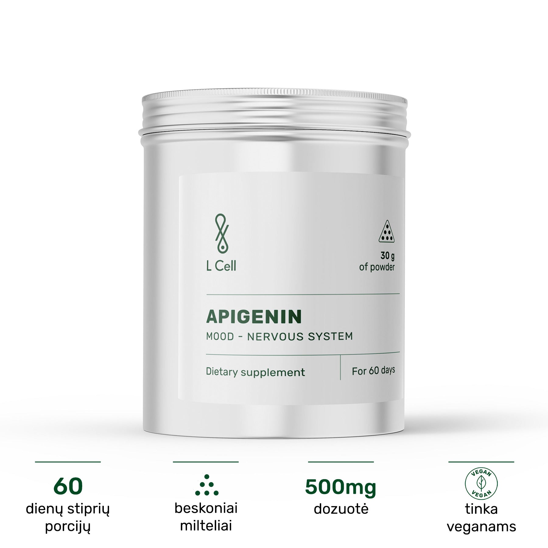 Apigenin Powder 30g (60 days)