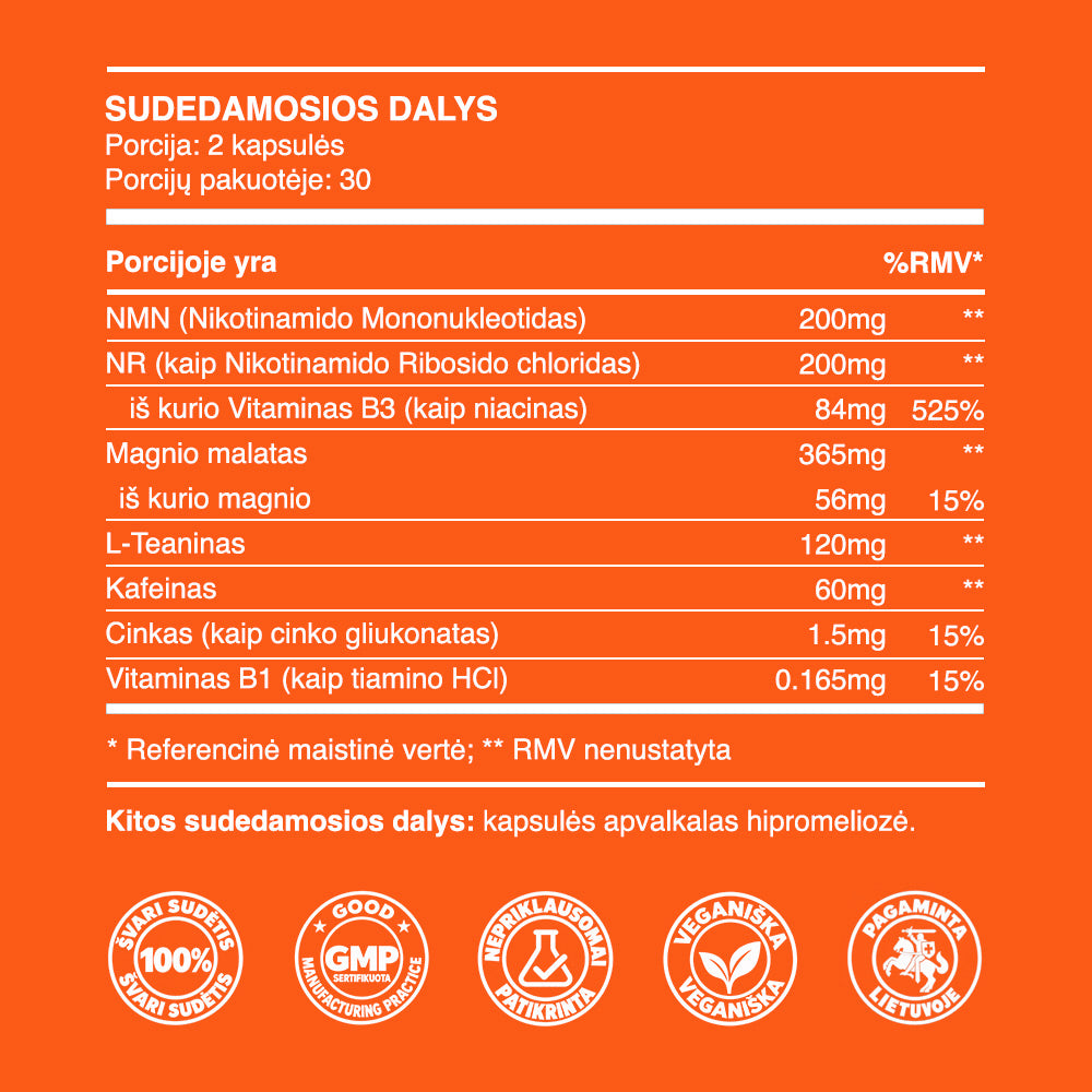 „Energy Formula“ kompleksas (30 d., 90 kaps.)