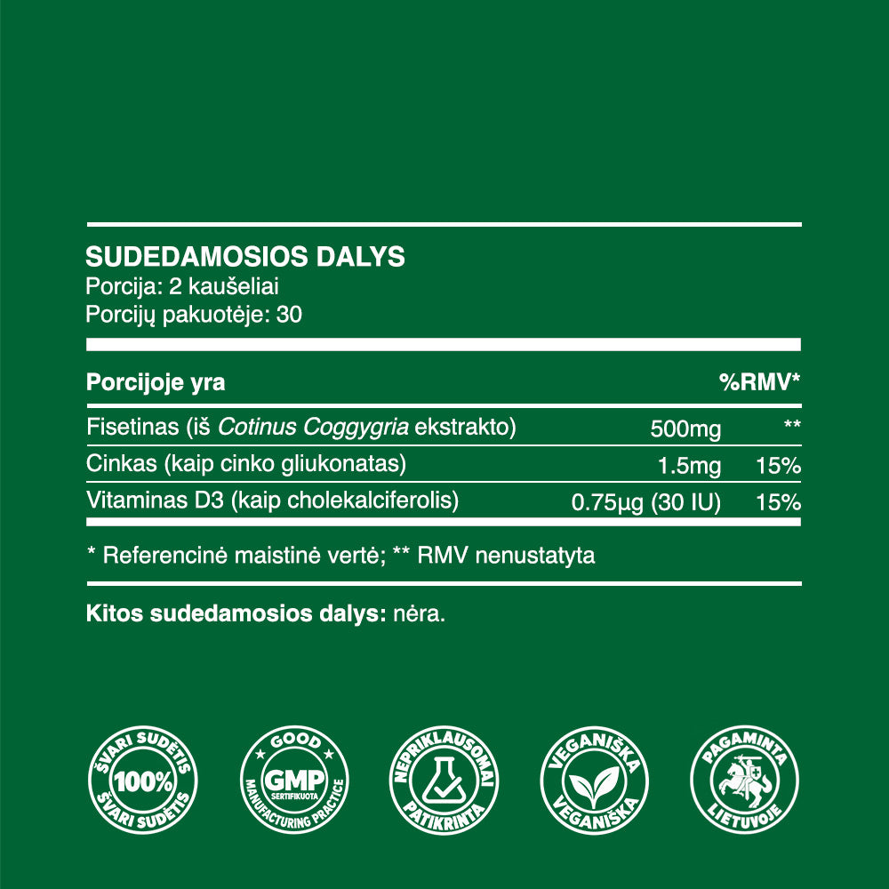 Fisetinas (milteliai, 15g)