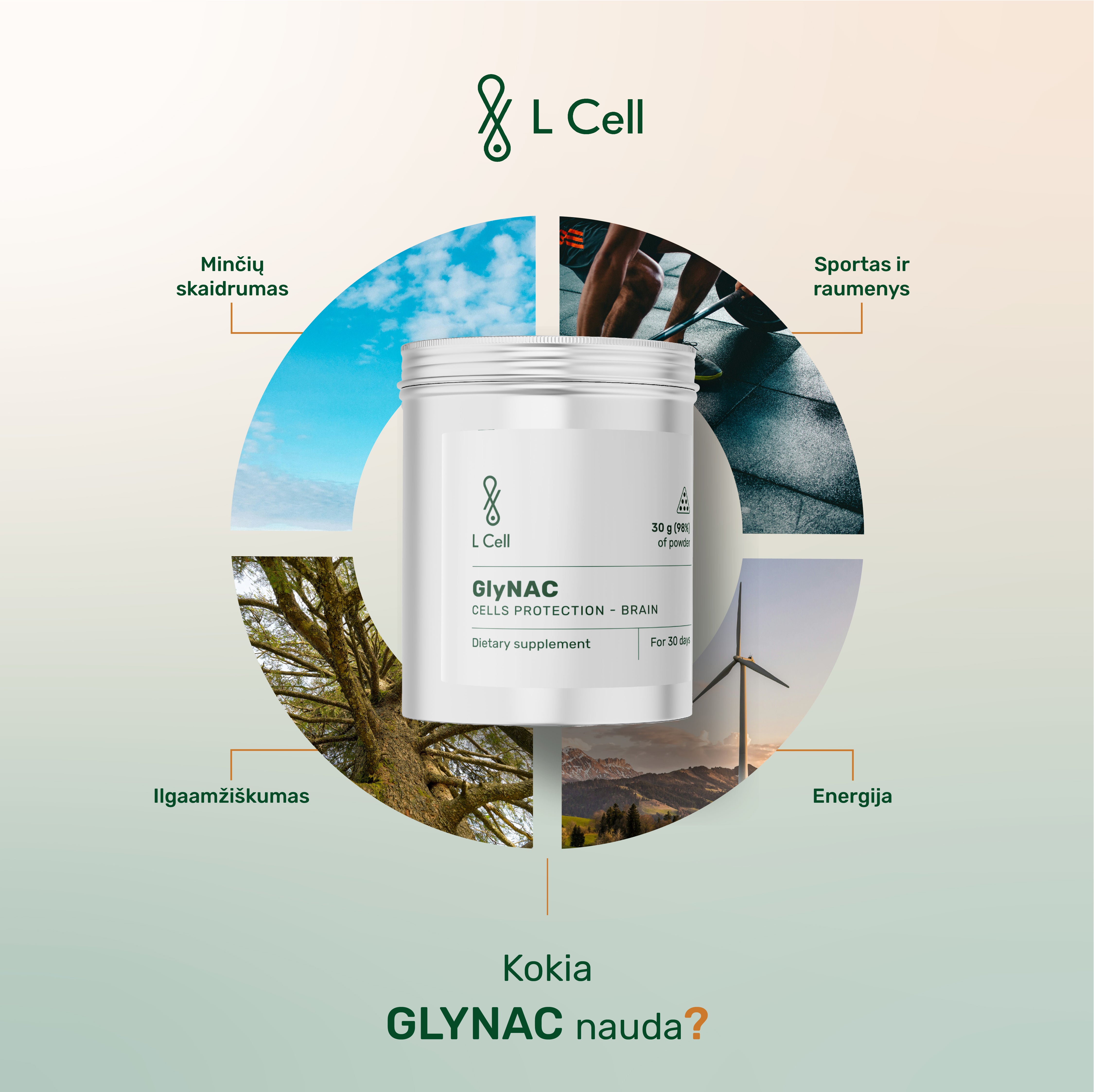 GlyNAC Capsules 500mg (30 days, 60 pc.)