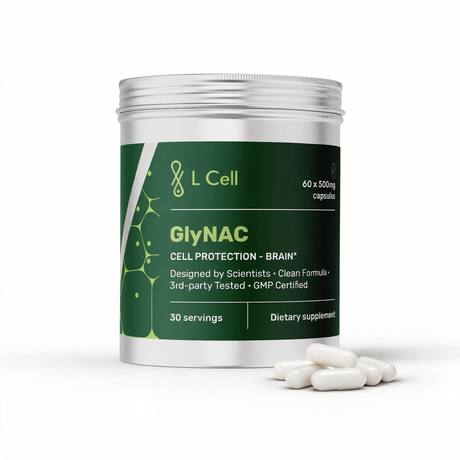 GlyNAC (500mg kapsulės, 60vnt.)