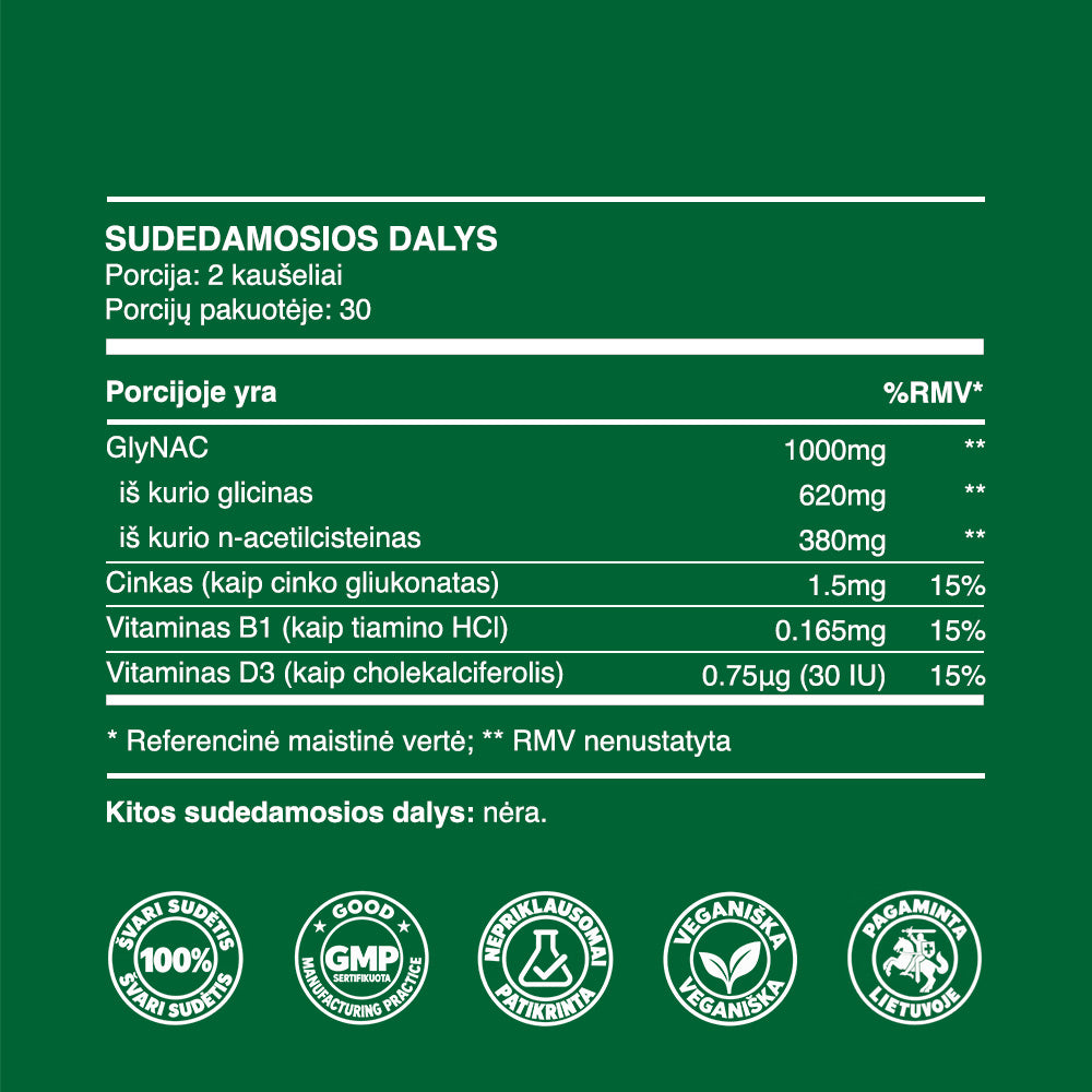 GlyNAC (milteliai, 30g)
