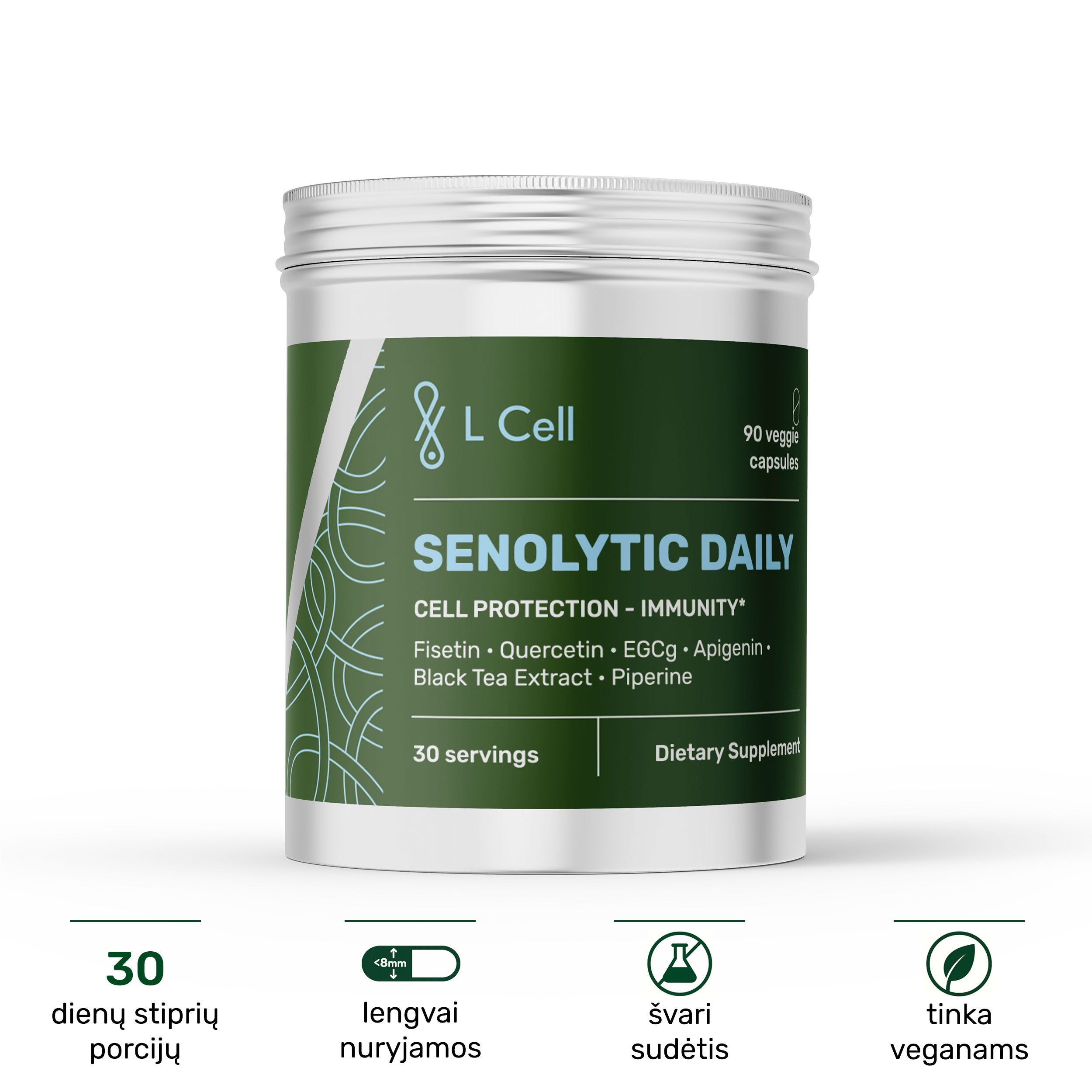 Senolytic Daily Formula (30 servings, 90 capsules)