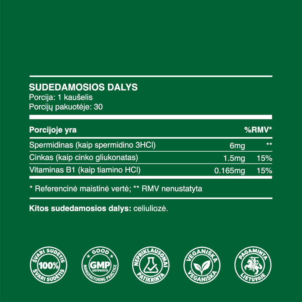 Spermidinas (milteliai, 15g)