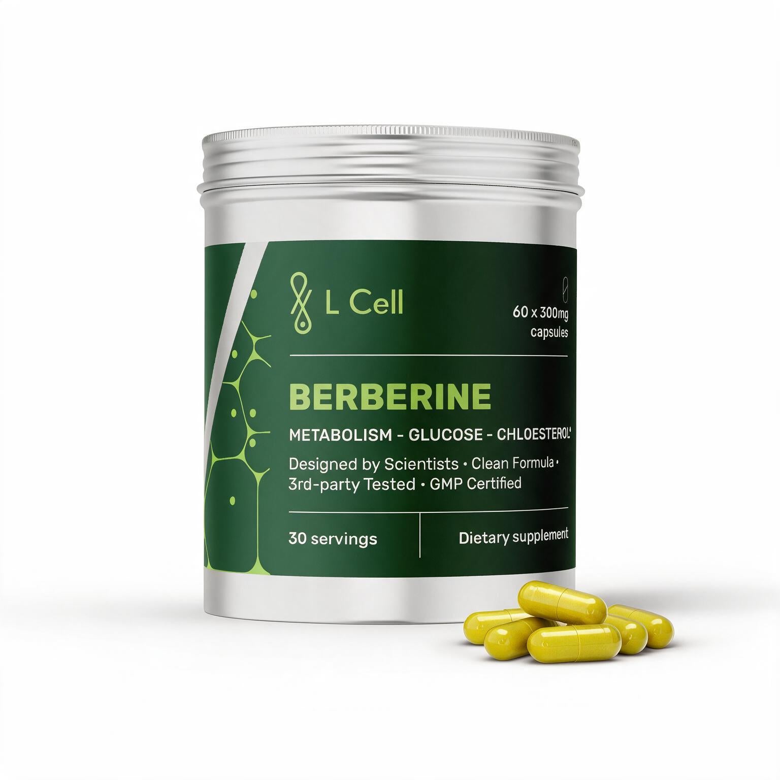 Berberinas (300mg kapsulės, 60 vnt.)