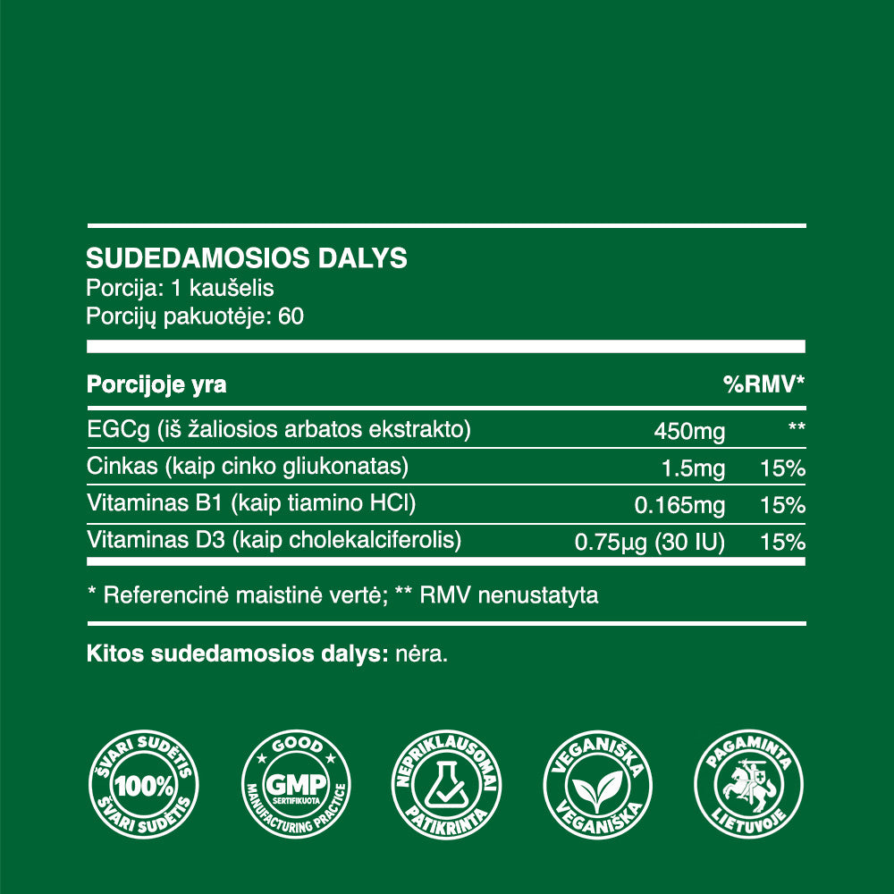EGCg (milteliai, 30g)