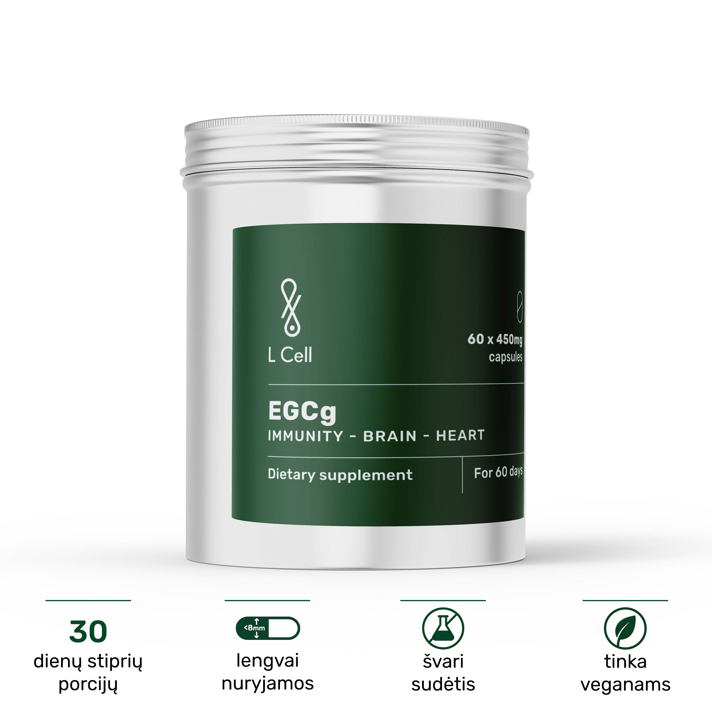 EGCg Capsules 450mg (60 days, 60 pc.)