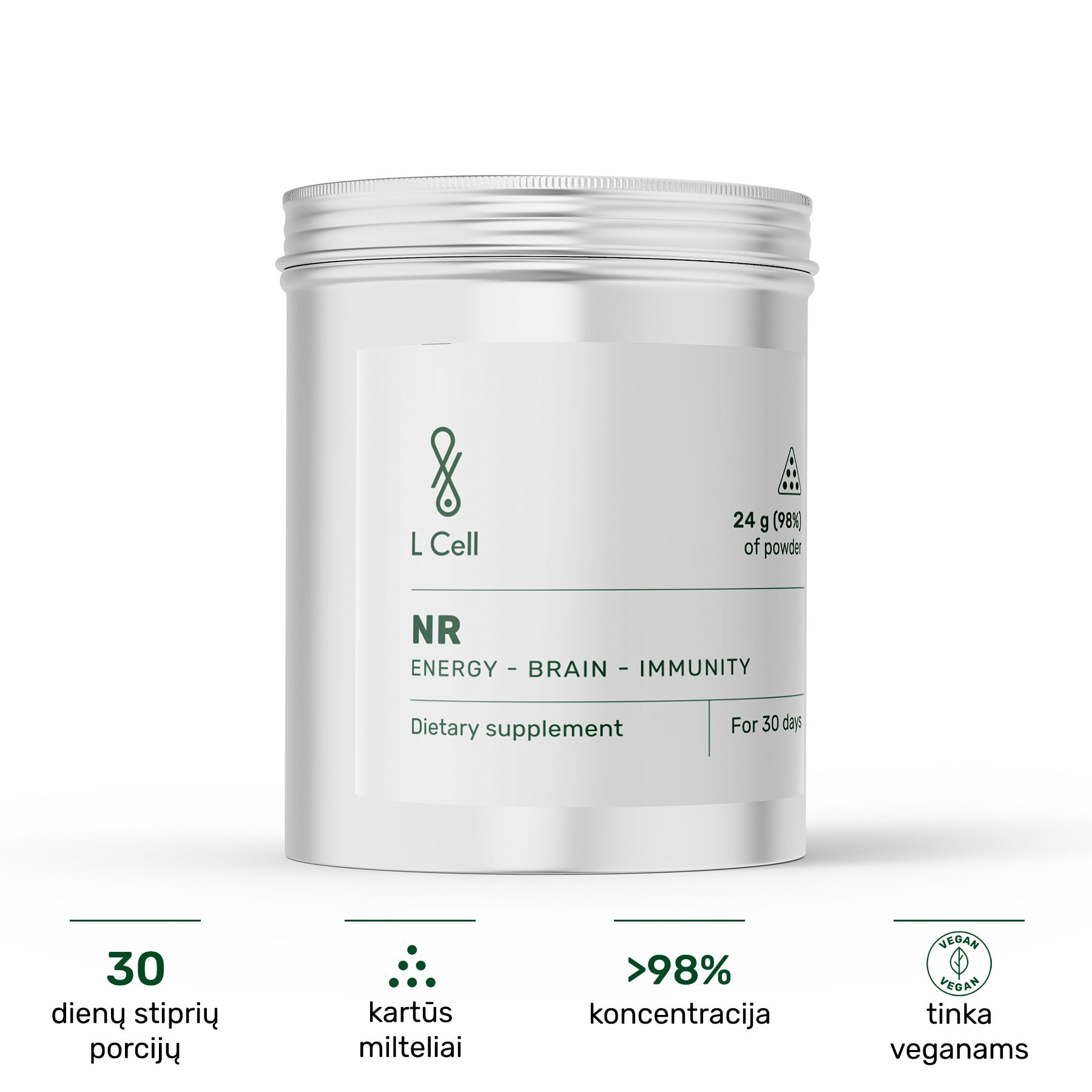 NR Powder 24g (30 days, >98% purity)