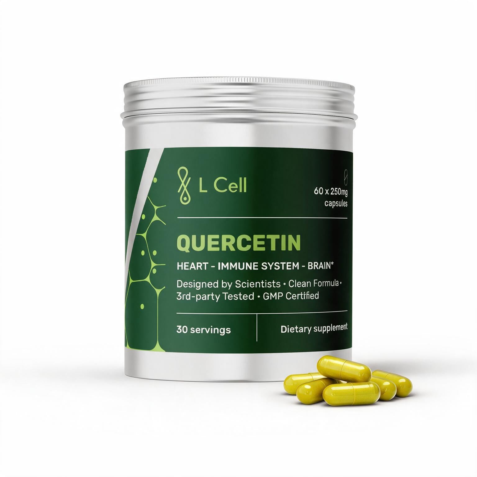 Kvercetinas (250mg kapsulės, 60 vnt.)