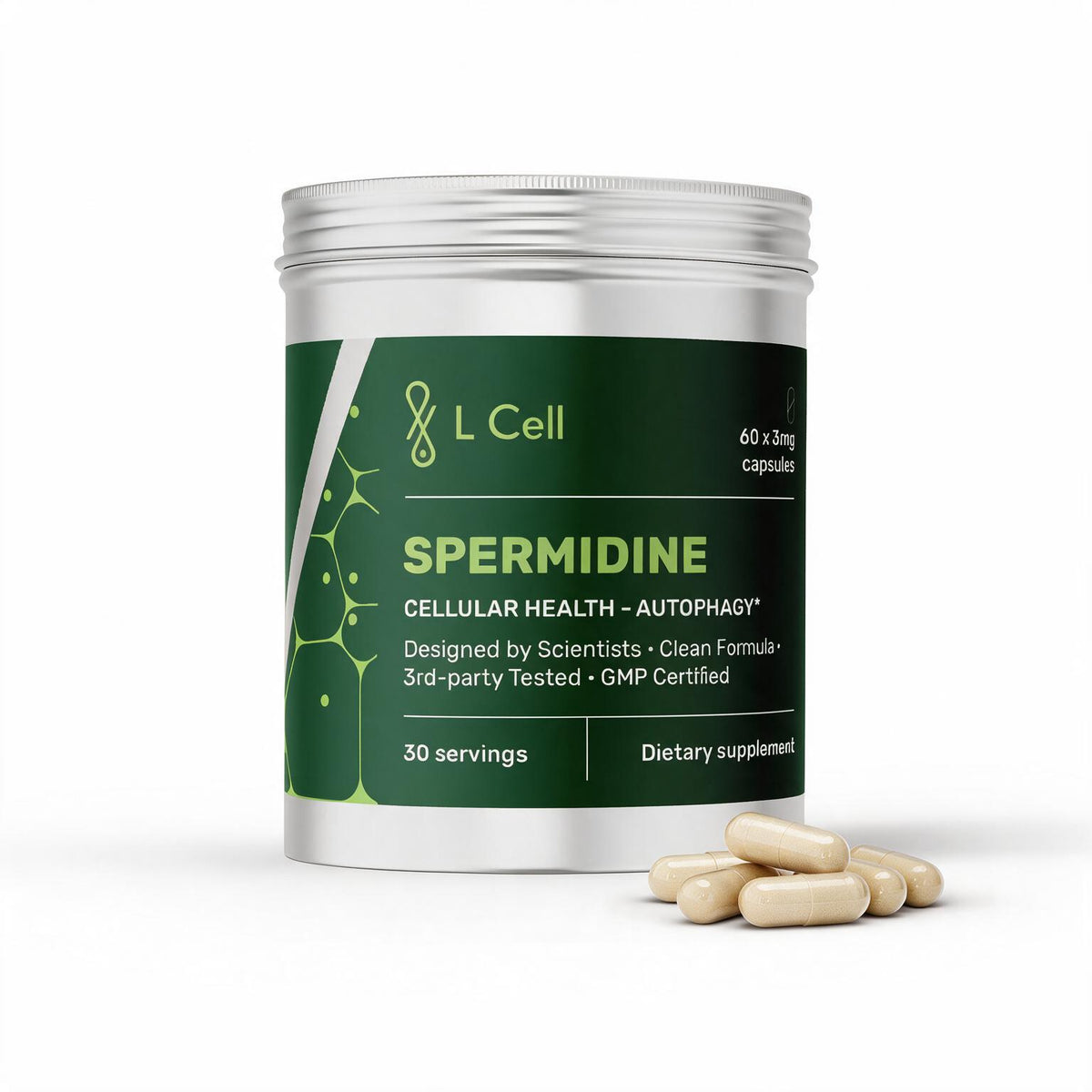 Spermidinas (3mg kapsulės, 60 vnt.)